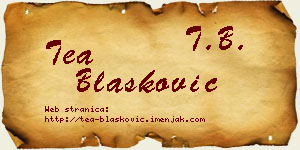 Tea Blašković vizit kartica